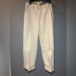 COS Women's Cream Cuffed-Leg Chinos/jeans